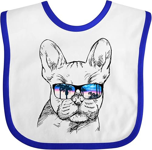 Miniatura 7 de inktastic Babero de bebé con lentes de sol Bulldog francés