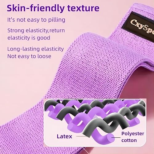 Miniatura 2 de Bandas de resistencia de glúteos de 4 niveles para caderas y glúteos de muslo, pilates, estiramiento de piernas para mujeres y hombres, juego de