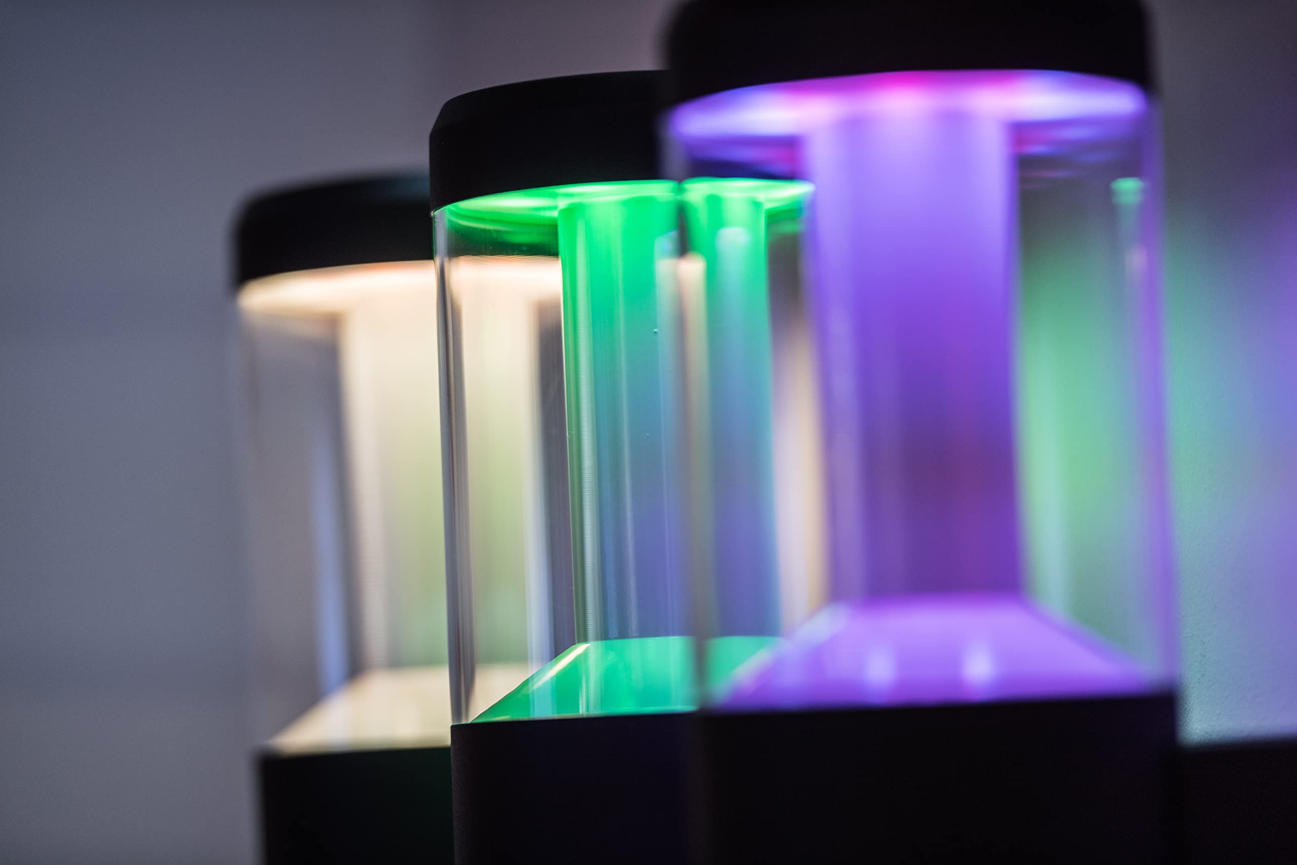 LEDVANCE Smarte LED-Wandleuchte mit Bluetooth Mesh Technologie, Lichtfarbe änderbar (2700-6500K), RGB-Farben änderbar, steuerbar mit Alexa, Google und Apple Voice, SMART+ BT Modern Lantern Multicolour