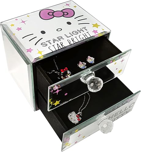 Miniatura 2 de Sanrio Hello Kitty Star Bright Mirror - Joyero de cristal con licencia oficial de Hello Kitty