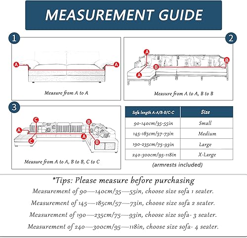 Miniatura 5 de Funda de sofá estampada elástica para sillón, fundas universales para muebles, funda de sofá para sillón de 4 plazas con 1 funda de almohada gratis