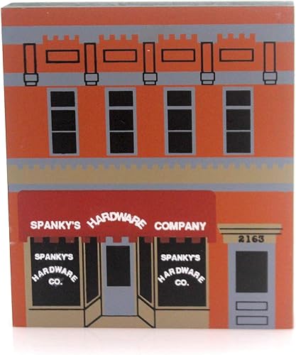 The Cat's Meow Village Spankys Hardware Wood Series Ix 9 Retirado, Pc, 4.00In H, 908