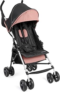 Ingenuity3D Mini Convenience Stroller – Lightweight Stroller, Compact Fold, Multi-Position Recline, Canopy with Pop Out Sun Visor and More – Umbrella Stroller for Travel, Dusty Rose Pink