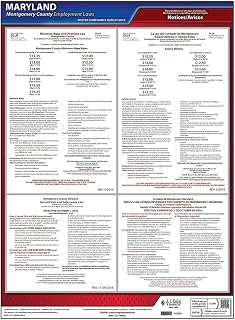 Maryland/Montgomery County Paid Sick Leave & Minimum Wage Poster - English & Spanish Laminated Labor Law Poster, J. J. Keller & Associates, Inc.