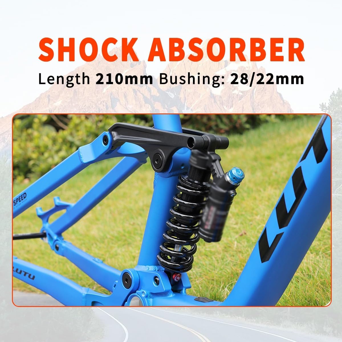 Full Suspension Mountain Bike Frame 27.5/29er DH Soft Tail Bikes Frame 15.5" 17.5" Aluminium Alloy Disc Brake Bicycle Frames with Rear Shock Absorber 12x148mm Boost Thru Axle