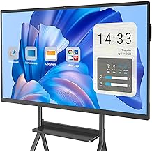 55&Prime; Smart Board, 4K UHD Touchscreen Display Electronic Whiteboard,Android 14 Built in Ultra High Definition Camera Open App Ecosystem, Interactive Whiteboard for for Business Office Classroom Home