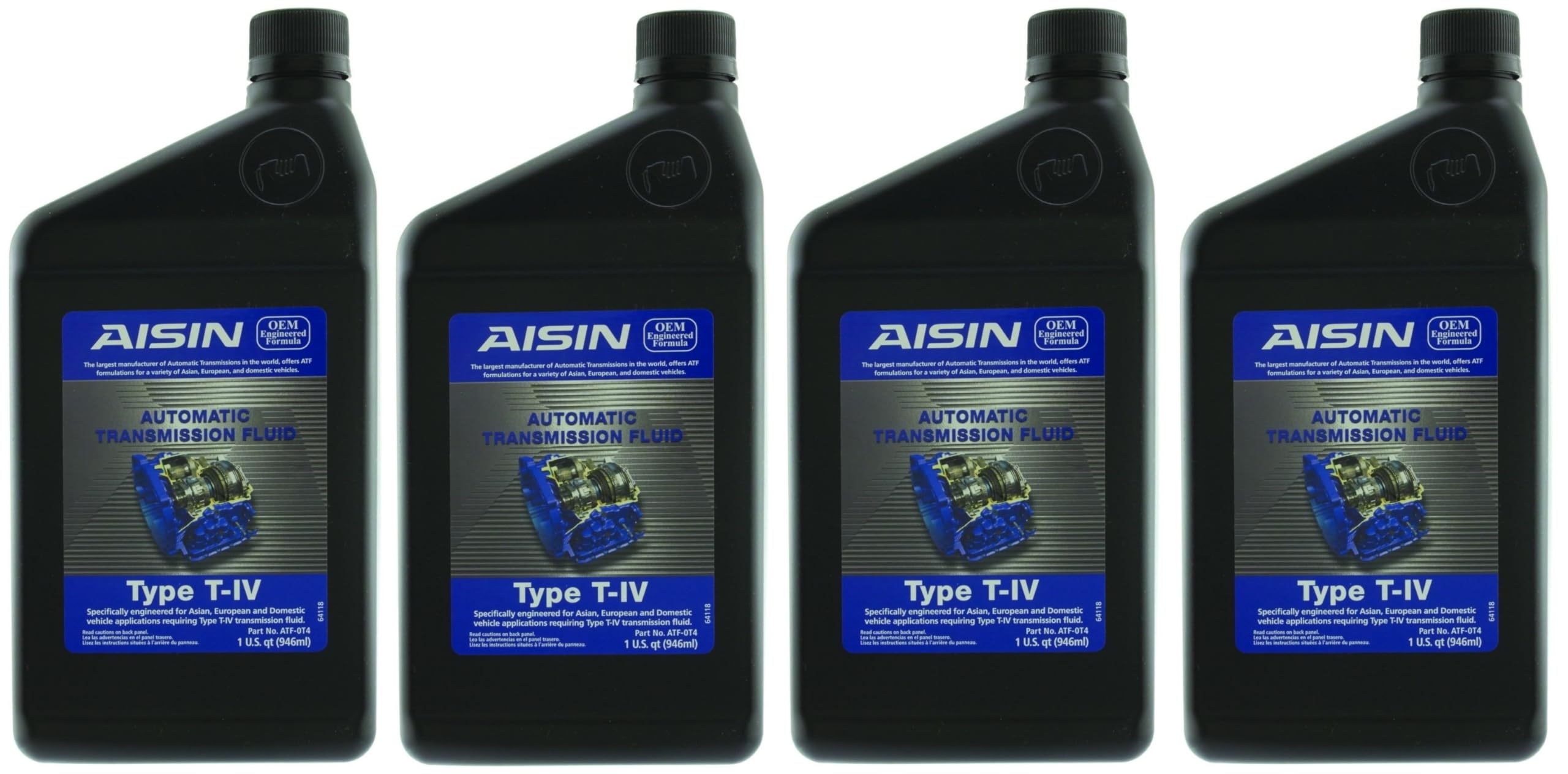 Set of 4 Automatic Transmission Fluids AISIN for Audi Mini Toyota VW Volvo