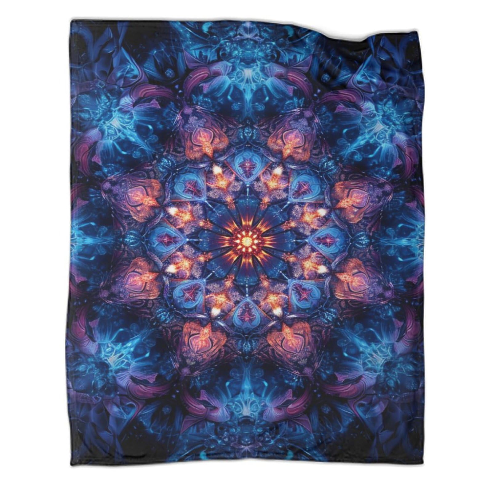 Couverture en grappes de fleurs plaid chaud lit salon 127x152cm