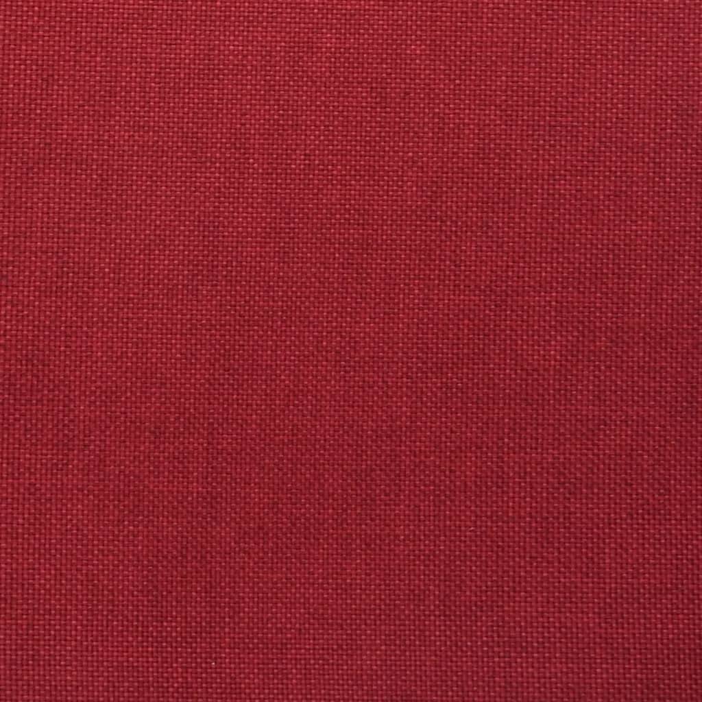 Krzesło do jadalni obrotowe, czerwone wino, z materiału, krzesło tapicerowane ze sprężyną gazową, 40 x 47 x 74,5-86 cm, kółka 360 stopni, krzesło kuchenne do jadalni, salonu, restauracji