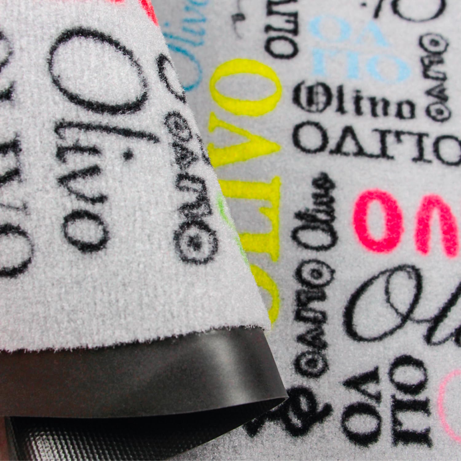 Olivo Tappeti Tapis personnalisé avec photos, noms, tapis personnalisés mesures, inscription, dessins ou logo, impression effet photo, différentes couleurs disponibles sèche photo (90 x 150 cm)