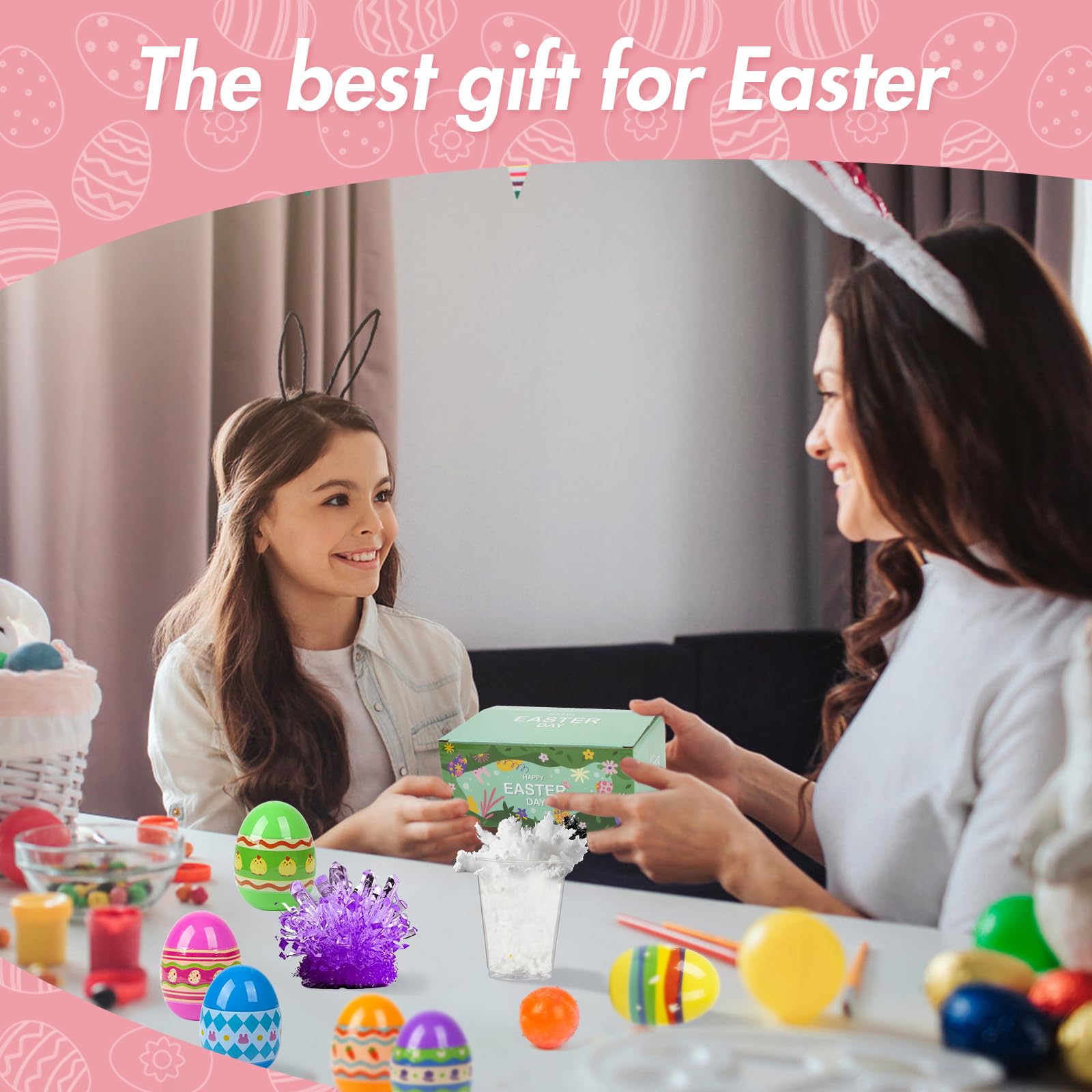 6Pcs Easter Eggs Science Experiments for Kids Party Favors Supplies for Easter Egg Hunt Basket Stuffers Fillers Classroom Prize Supplies — view 7