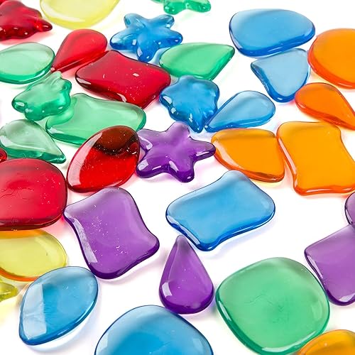 Miniatura 5 de Roylco - Rocas de aprendizaje de luz STEAM - Recursos de aprendizaje de 6 colores para niños - Colección de la naturaleza para el aprendizaje