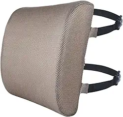 Encosto Lombar Almofada Ortopédica De Cadeira com Alças Ajustáveis - Dr Coluna