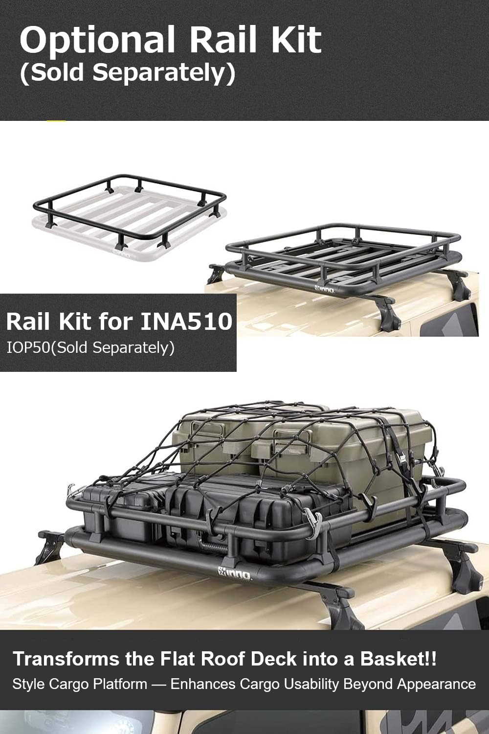 Amazon.com: INNO INA510 Roof Deck 100,Flat Black - Universal