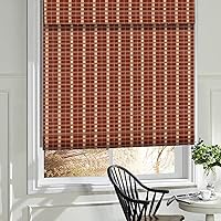 Vista 15 de LANTIME Persianas de madera para ventana, persianas enrollables opacas de bambú, fácil instalación para el hogar y el jardín, patrón 1