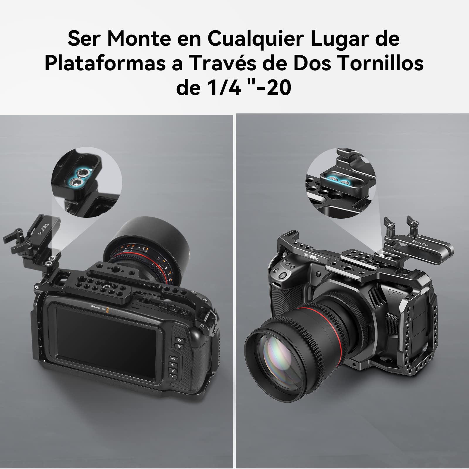 (Nueva versión) SMALLRIG Mount Bracket para Samsung T5 SSD - 2245