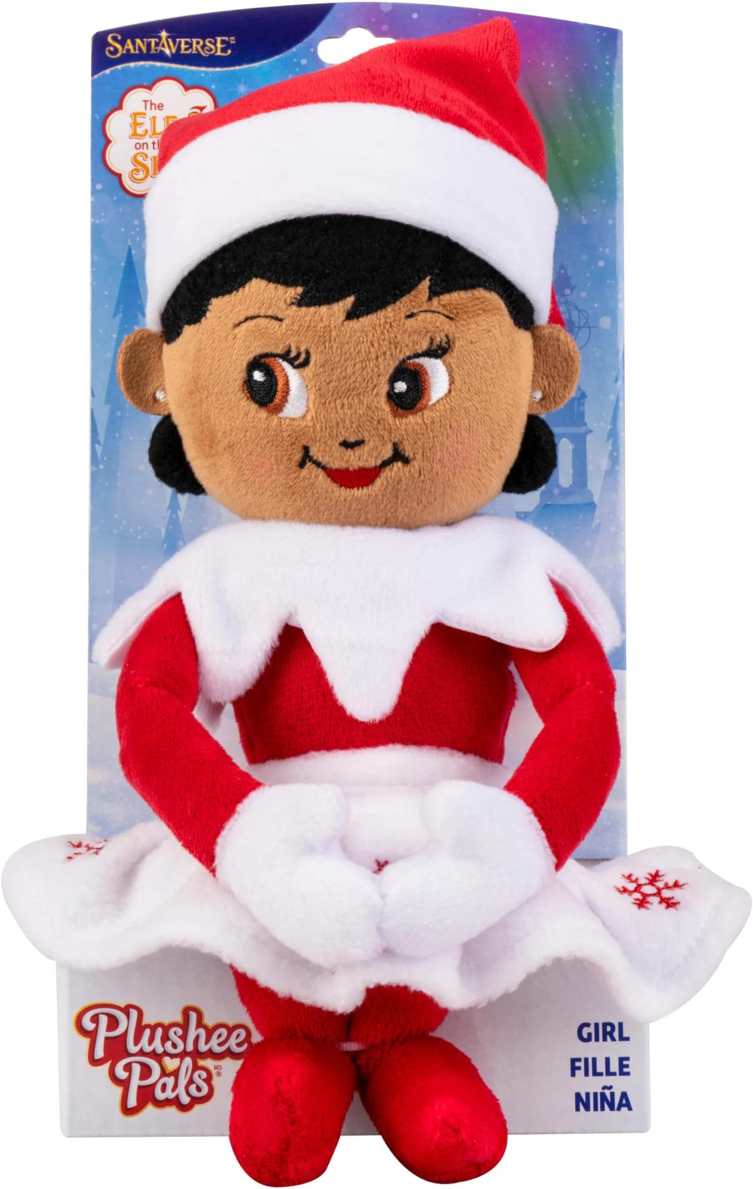 Plushee Pals - 17-inch Scout Elf Plush Toys - Huggable and Lovable Brown Eyed Girl Stuffed Elf Plush