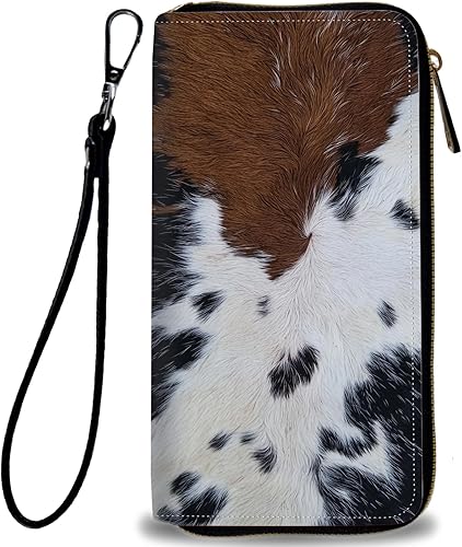 BVCLKJPOI Women's RFID PU Leather Wristlet Wallet, Large Capacity Zip Around Clu