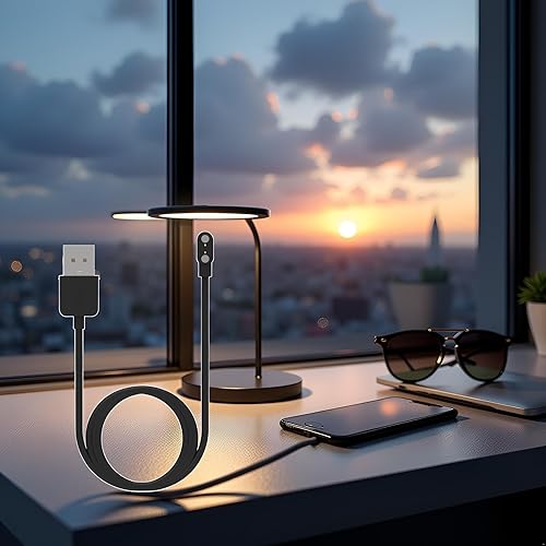 Miniatura 9 de Compatible con cargador de reloj inteligente Da Fit, cable de cargador USB de repuesto de 3.3 pies, cable de carga para reloj inteligente y