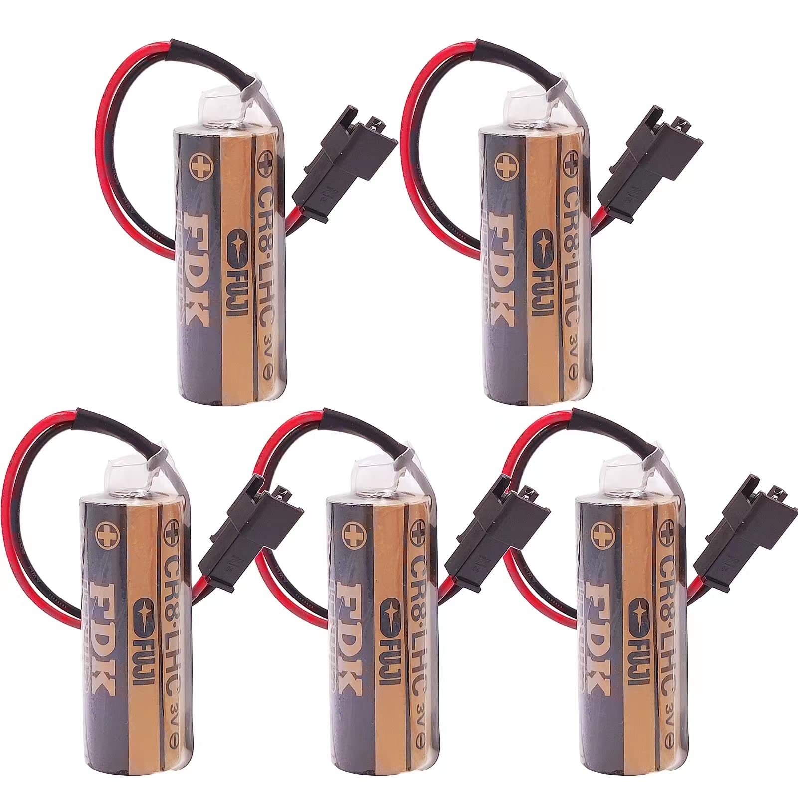 Zivases 5-Pack FDK Fuji CR8.LHC TOTO THP3053 Back Up Battery CR8-LHC for TOTO Eco EFV