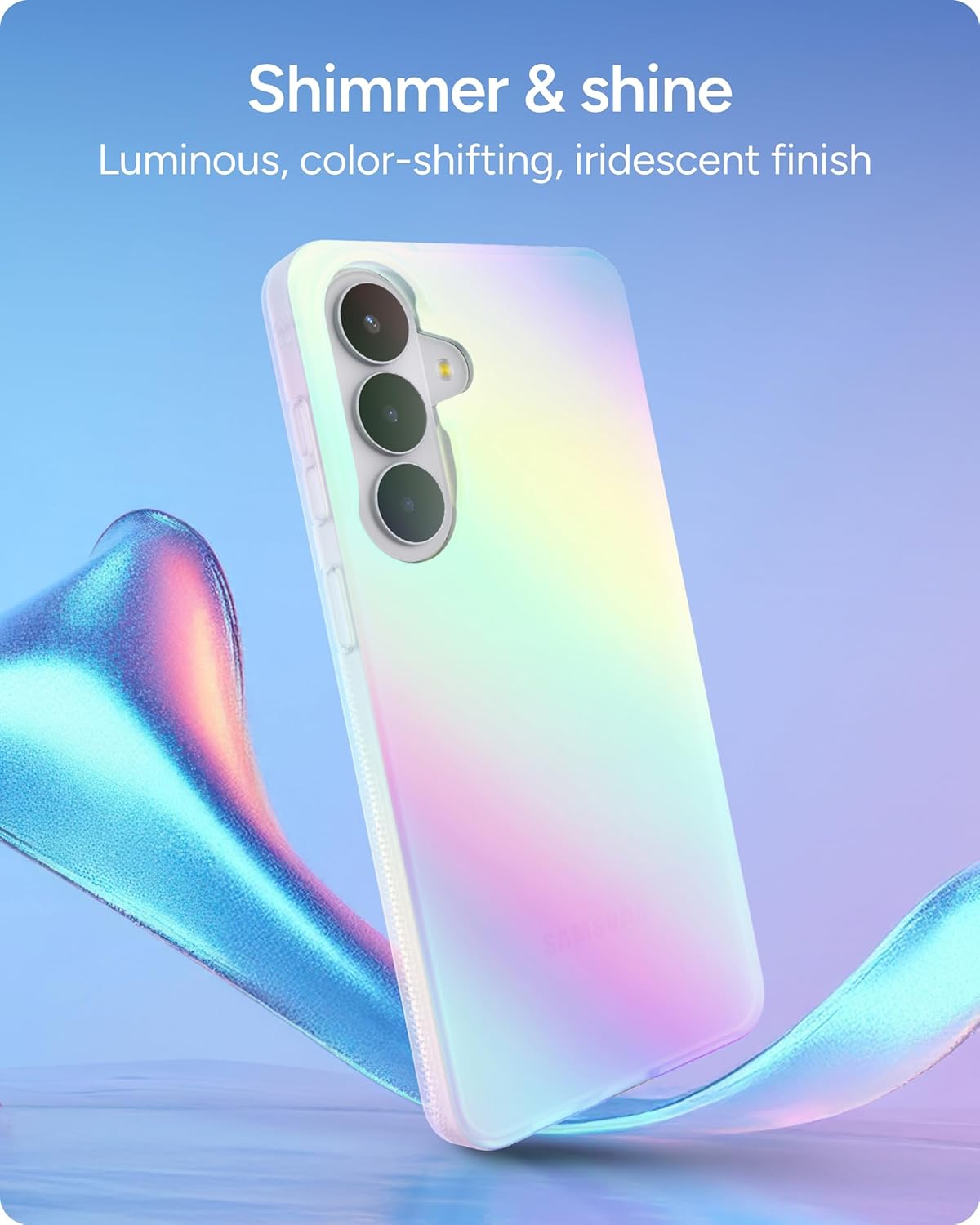 ZAGG Milan Samsung Galaxy S26+ Case - Iridescent, Slim Protective Phone Cover, 13ft Drop Protection, Graphene Infused Durable Stylish Design, Impact Resistant Lightweight Case