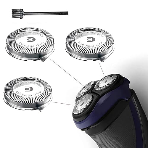 Rollingfit SH30 - Cabezales de repuesto compatibles con Philips Norelco Electric Shaver Series 1000, 2000, 3000 y S738, fácil de cortar y