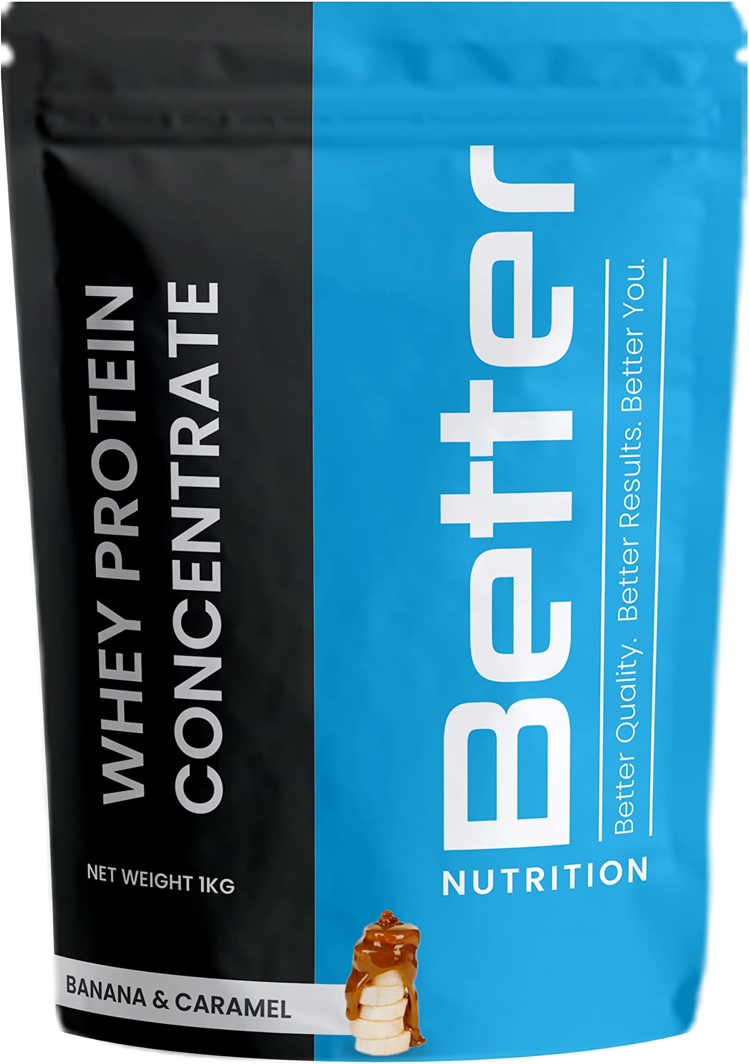 Better Nutrition Whey Protein Concentrate 1kg with 24g Protein and 5.8g BCAA per scoop (29 servings) No Added Sugar For Women and Men Muscle Building Whey for Workouts