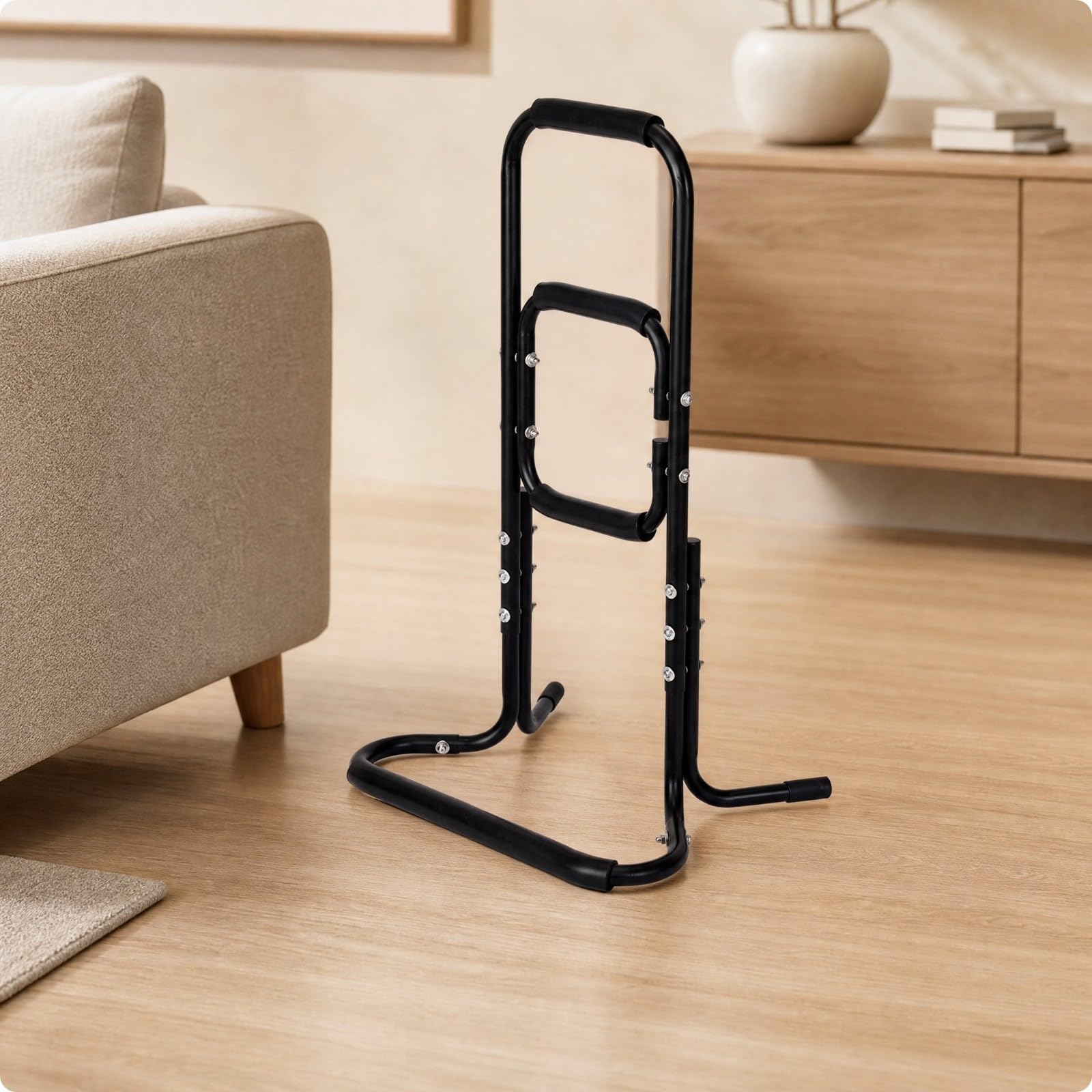Inodoro con Acolchado Ergonómico Soporte Inodoro con Base Estabilizadora Antislizante para Baño