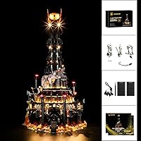 Vista 6 de LIGHTAILING Luz para Lego-10333 Barad-dûr – Kit de iluminación LED compatible con modelo de bloques de construcción Lego – no incluye el juego