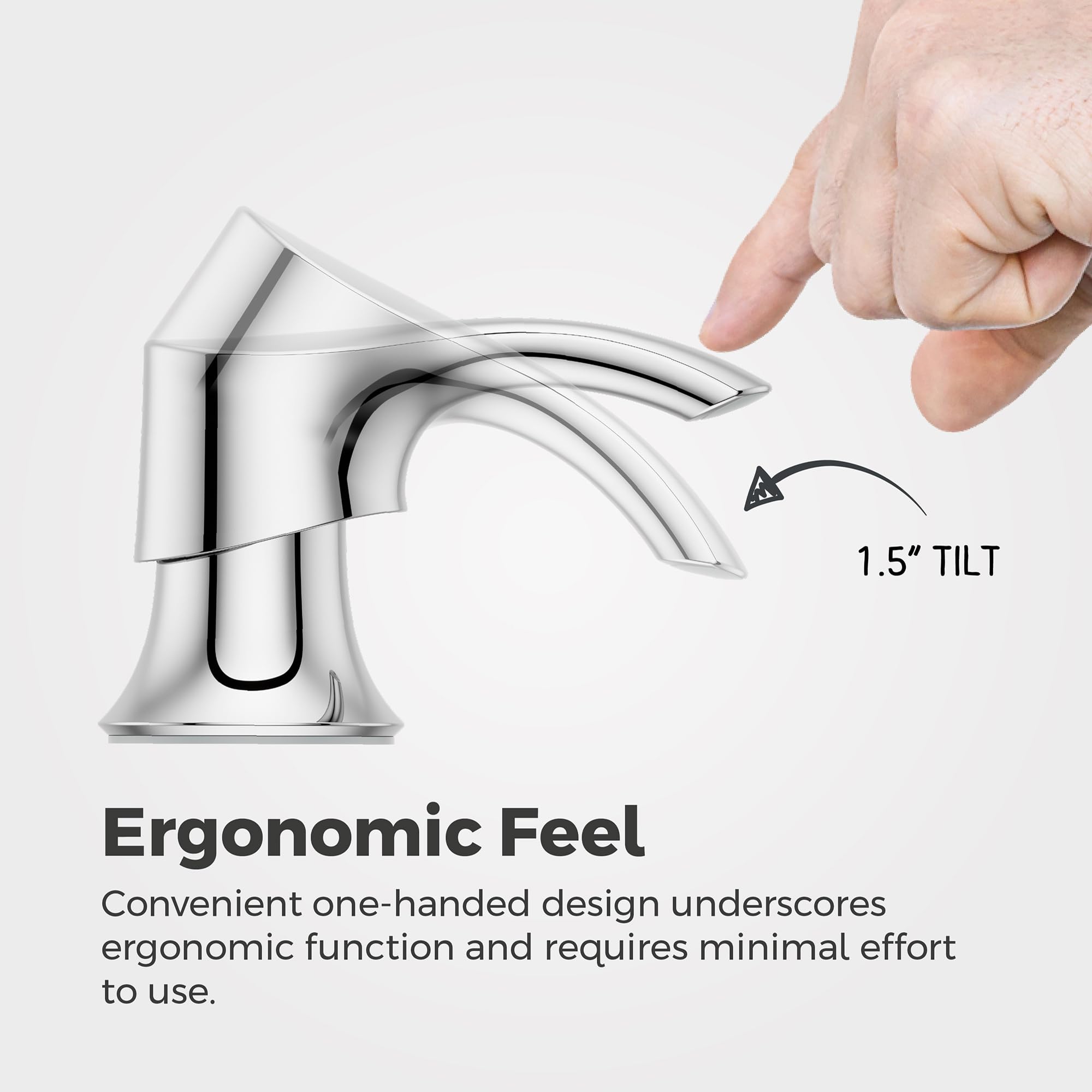 Pfister Dispensadores de jabón Integrados, Acero Inoxidable, Cromo Pulido, 7,32 cm