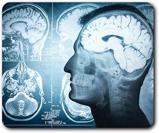 Destination Vinyl Ltd Brain XRay Medical Scan Doctor Mouse Mat Pad Computer PC Laptop Gaming Office Home Desk Accessory Gadget 21286