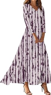 Womens Casual Dresses with Sleeves Material Lightweight Fade-Resistant Resistant to Pilling