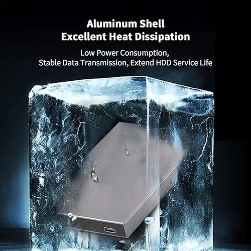 Miniatura 2 de SSK - Carcasa de aluminio para disco duro externo SATA de 0.276 in y 0.374 in, SATA I II III, PS4, HDD, SSD