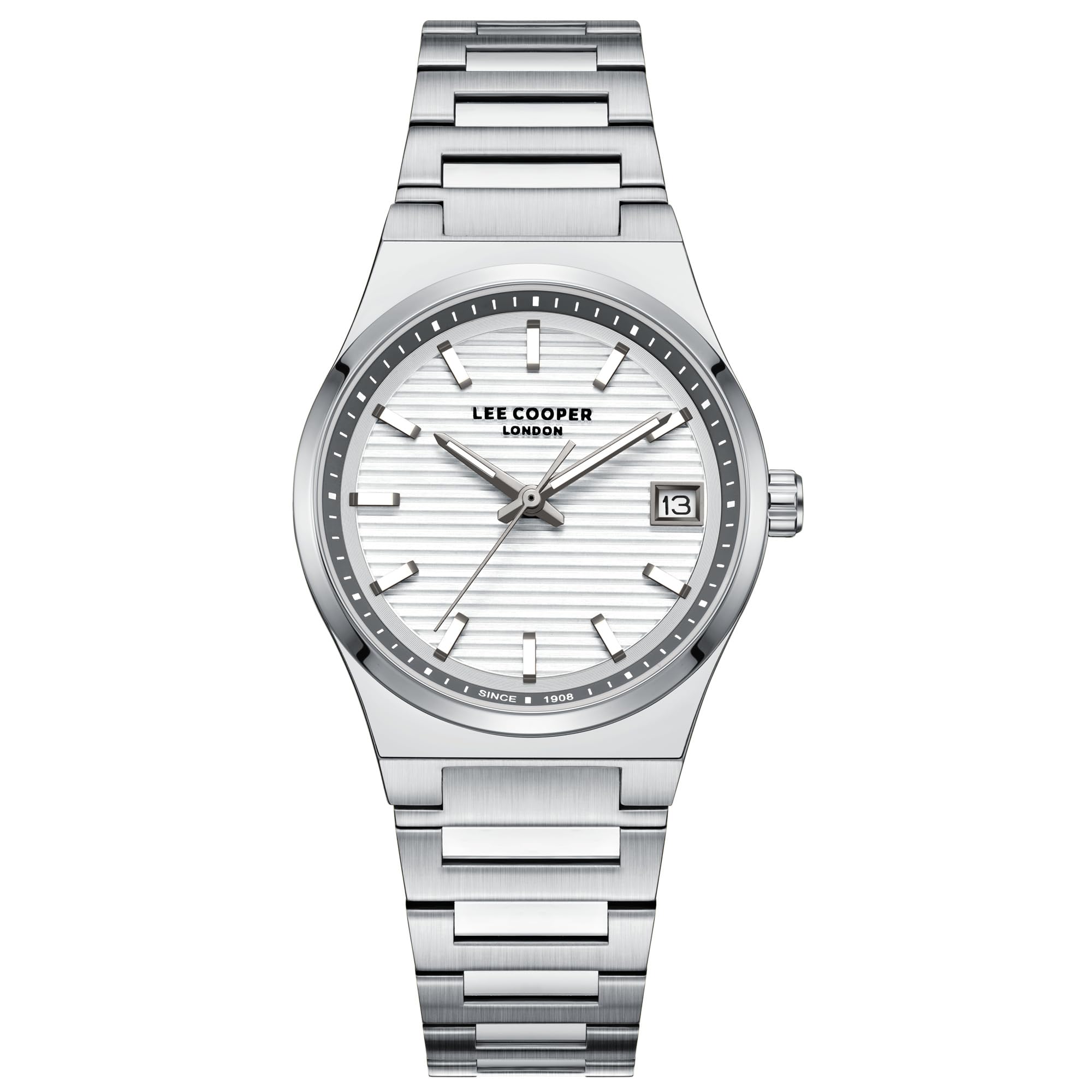 Kadın Kol Saati, Quartz, Gümüş Kadran, Gümüş Kasa, Gümüş Kayış, 31mm, 3ATM, Takvim, LC08289.330