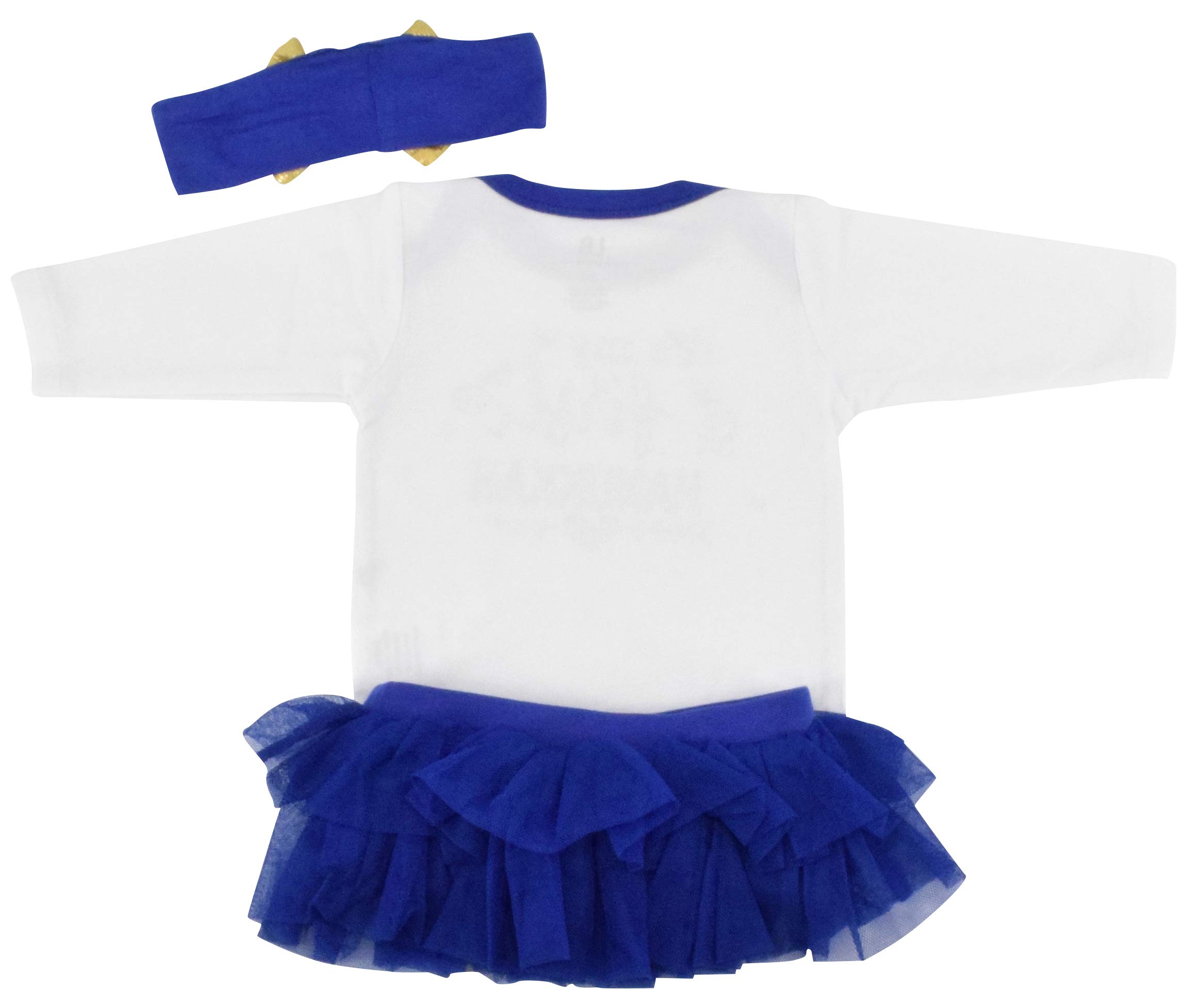 Unique Baby Girls 1st Hanukkah Layette Outfit Tutu Romper Headband (12 Months)