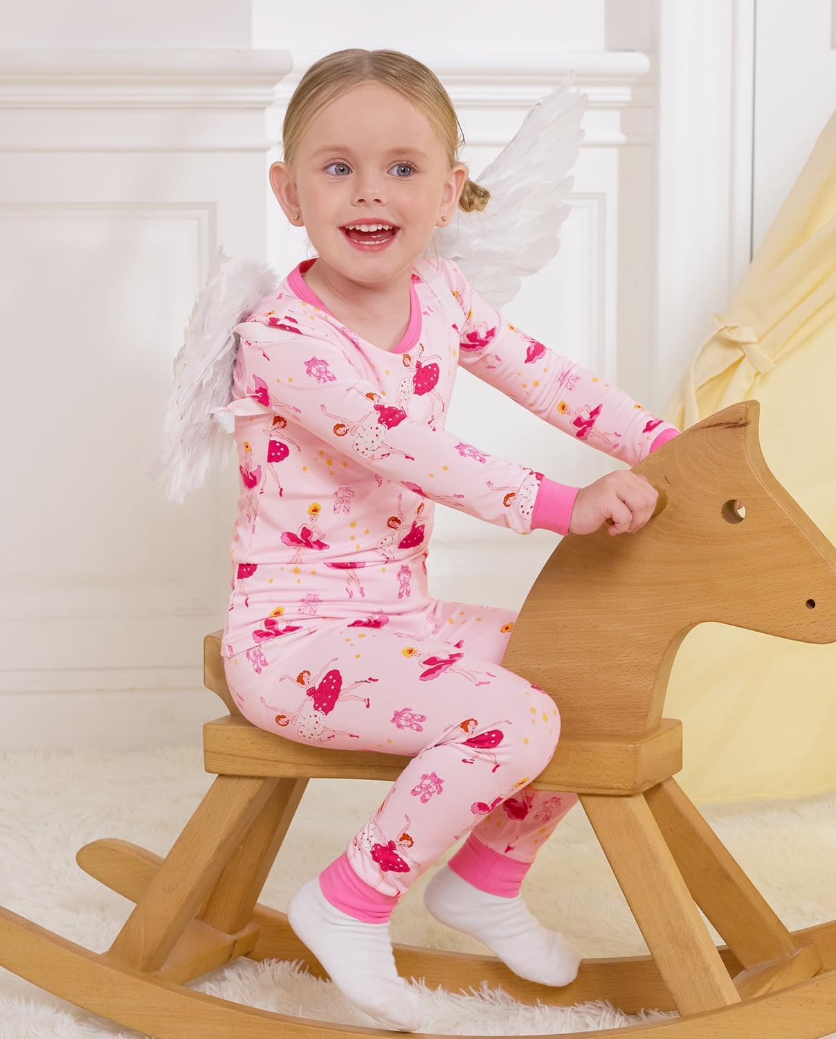 Bamboo Viscose Toddler Girls Kids Pajamas Unicorn Mermaid Pjs Long Sleeve Snug fit 12M-8Y 2pcs Soft Jammies - Image 4