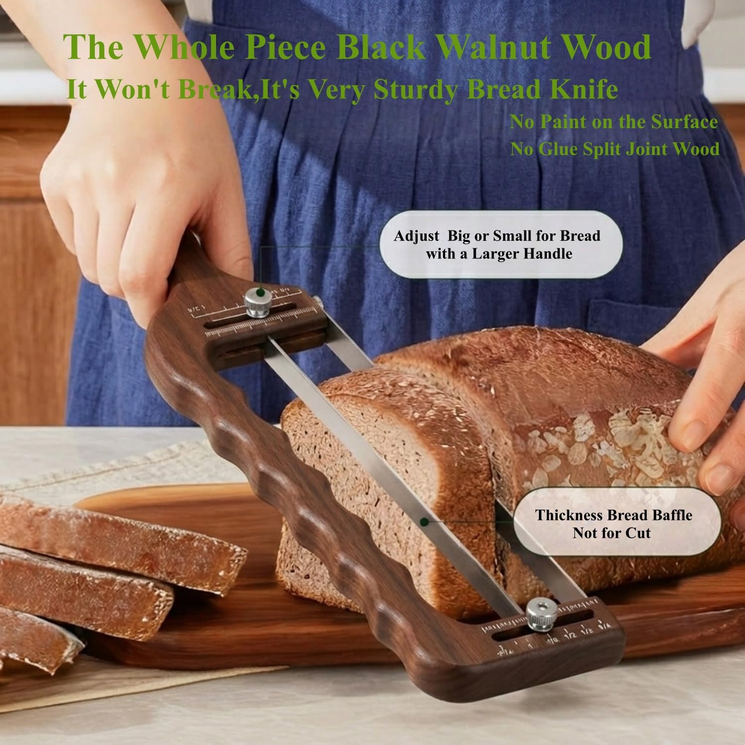 Adjustable Bread Knife - Slice Perfect Loaves! -2