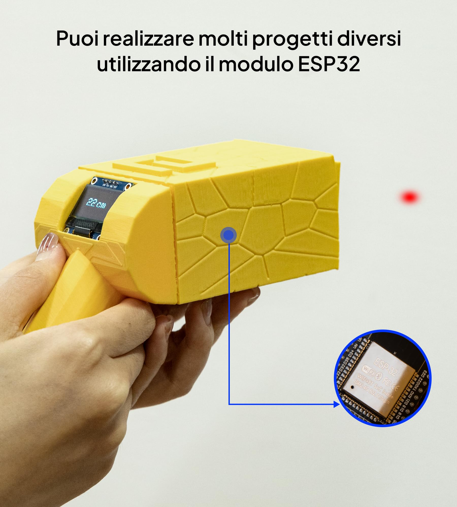 ELEGOO Scheda di Sviluppo ESP-32 3 Pezzi USB C, 2.4GHz Dual Mode WIFI+Bluetooth Microcontrollore Supporto Arduino, MicroPython, NodeMCU