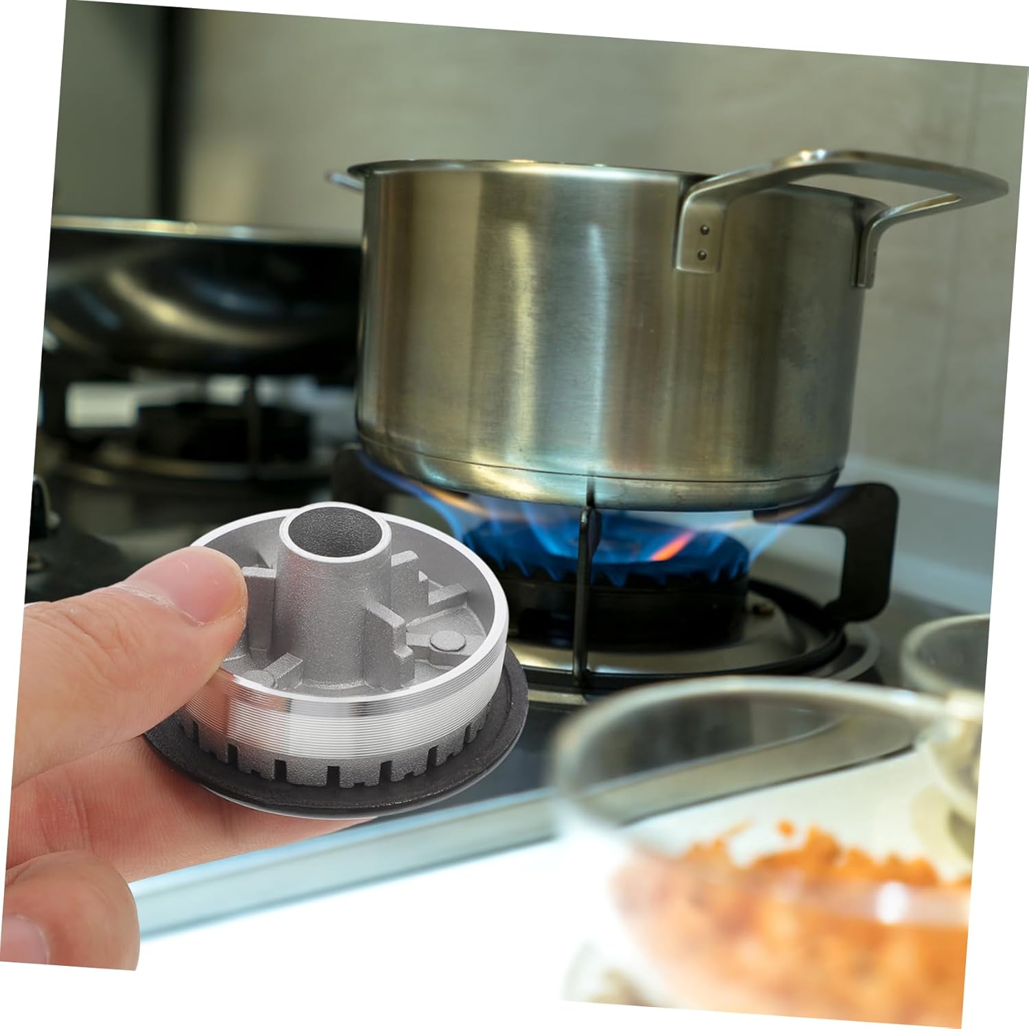 1Set Gas Burner Head Replacement Durable Stove Accessories for Household Cooking Fit for Various Gas Burners Easy to Clean Kitchen Tool of Stove Head Parts