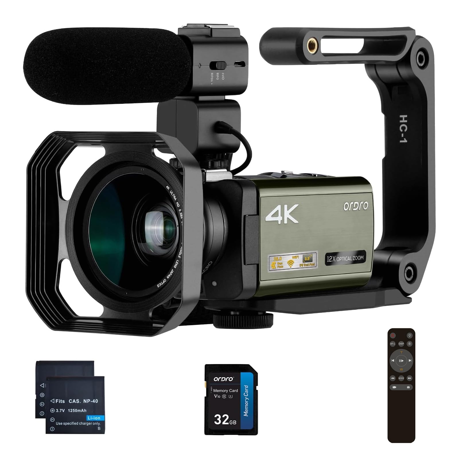 Amazon.com : ORDRO 4K Video Camera Camcorder, AX65 4K Ultra HD