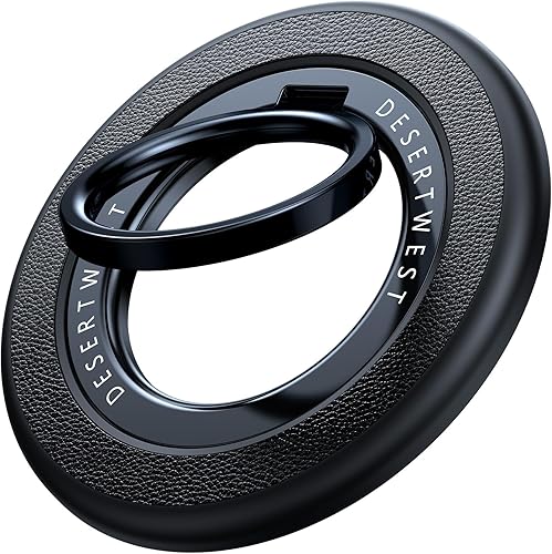 DesertWest Magnetic Phone Ring Holder Magsafe 2024 Upgraded Phone Ring Stand Compatible with MagSafe Accessories, Removable Phone Grip for iPhone