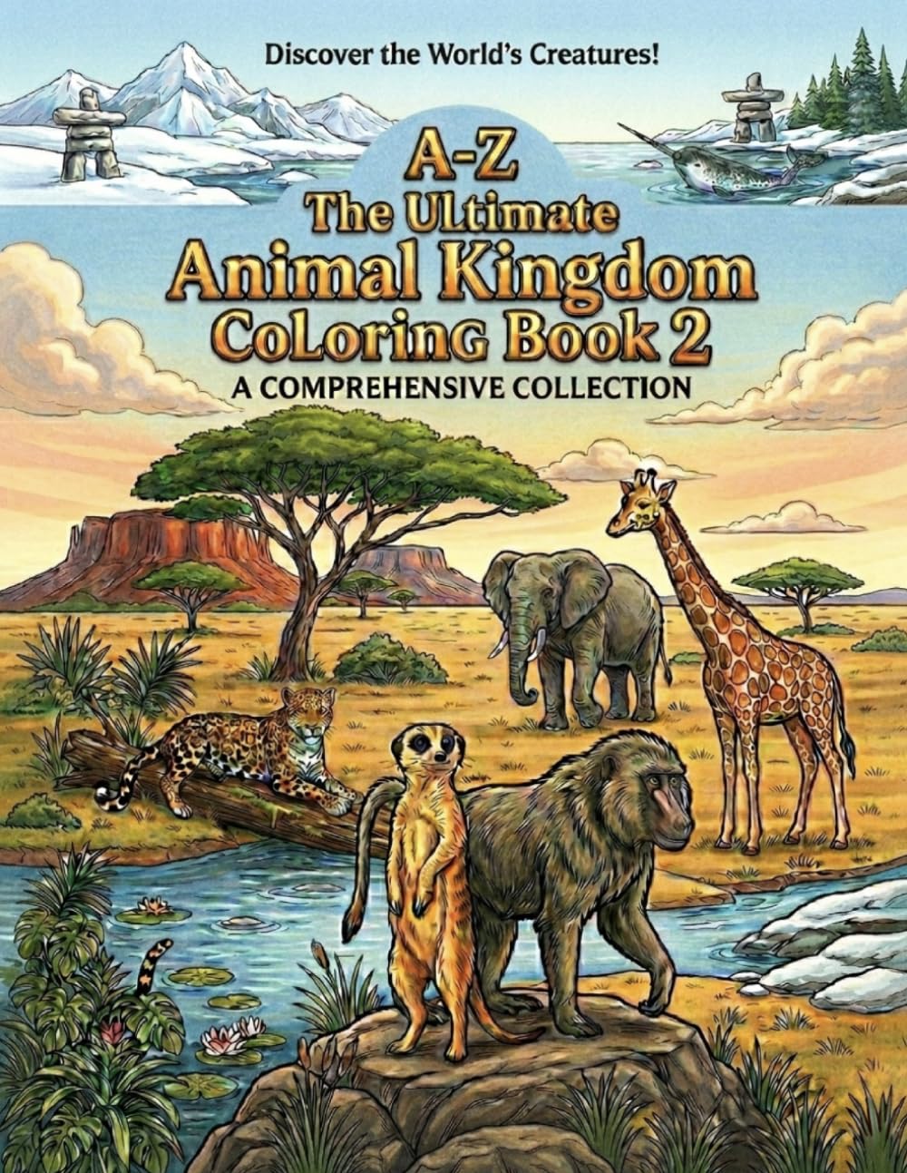 The Ultimate Animal Kingdom Coloring Book 2 (Ultimate A-to-Z Coloring Discovery Series)