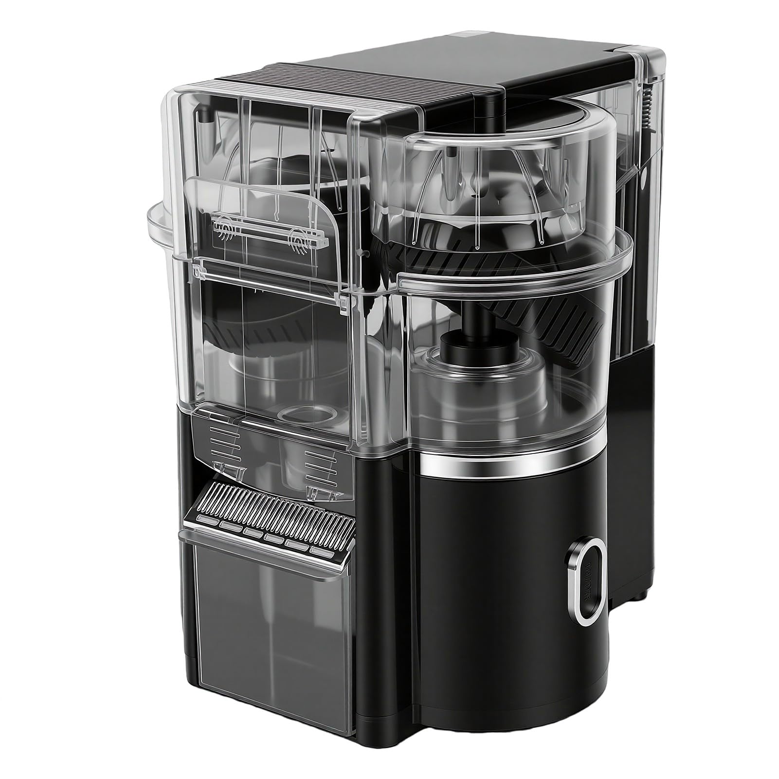 YUYTE Exprimidor de Cítricos Eléctrico Inalámbrico con 8 Ranuras, Capacidad de 500 Ml, Exprimidor Rápido de 20 Segundos para el Hogar, Cocina, Oficina, Extracción Doble de Frutas