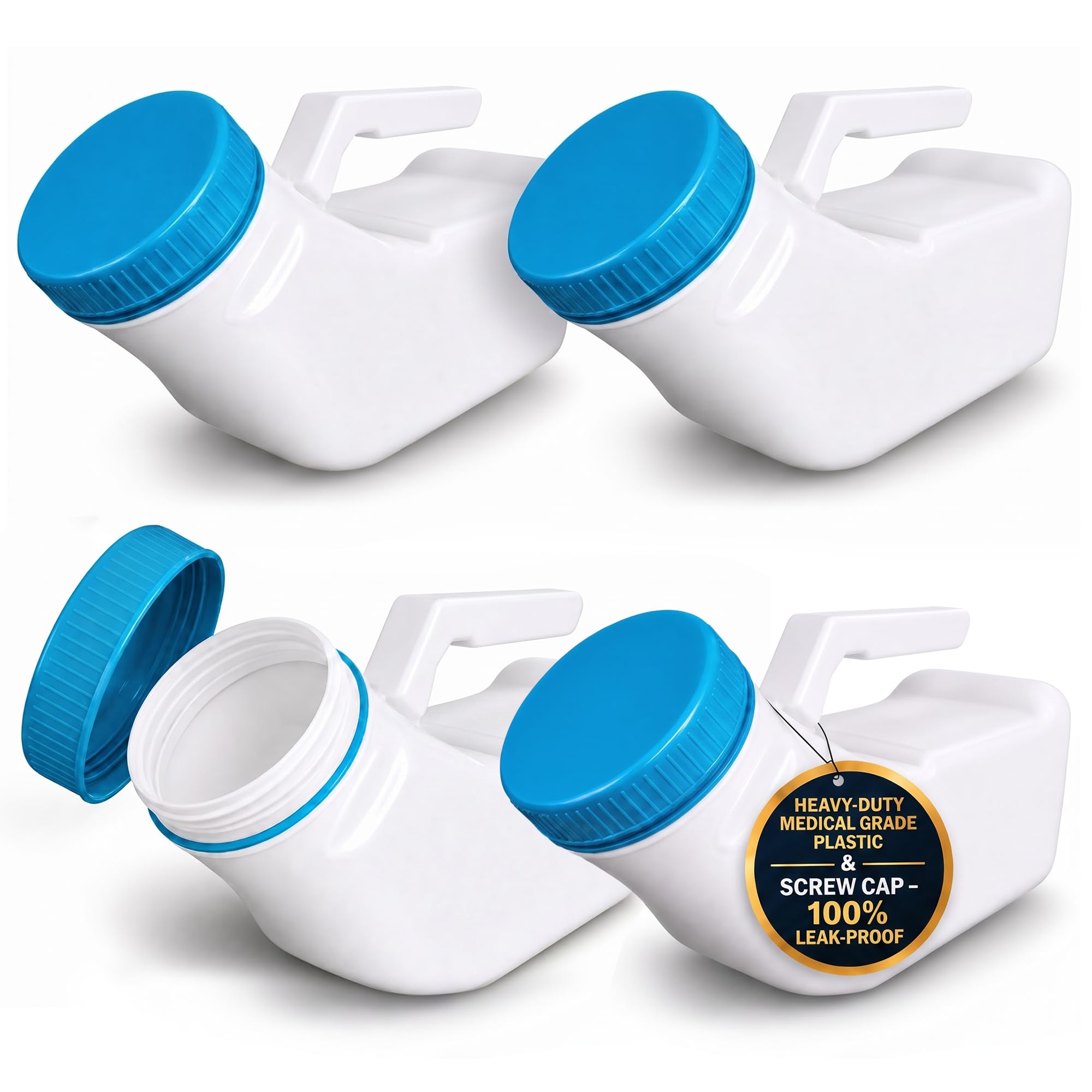 MedVance Spill-Proof Urinals - Glow in the Dark -9