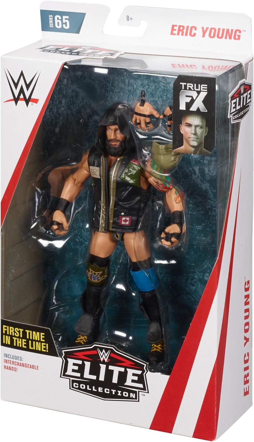 WWE MATTEL Eric Young Elite Collection Deluxe Action Figure with Realistic Facial Detailing, Iconic Ring Gear & Accessories