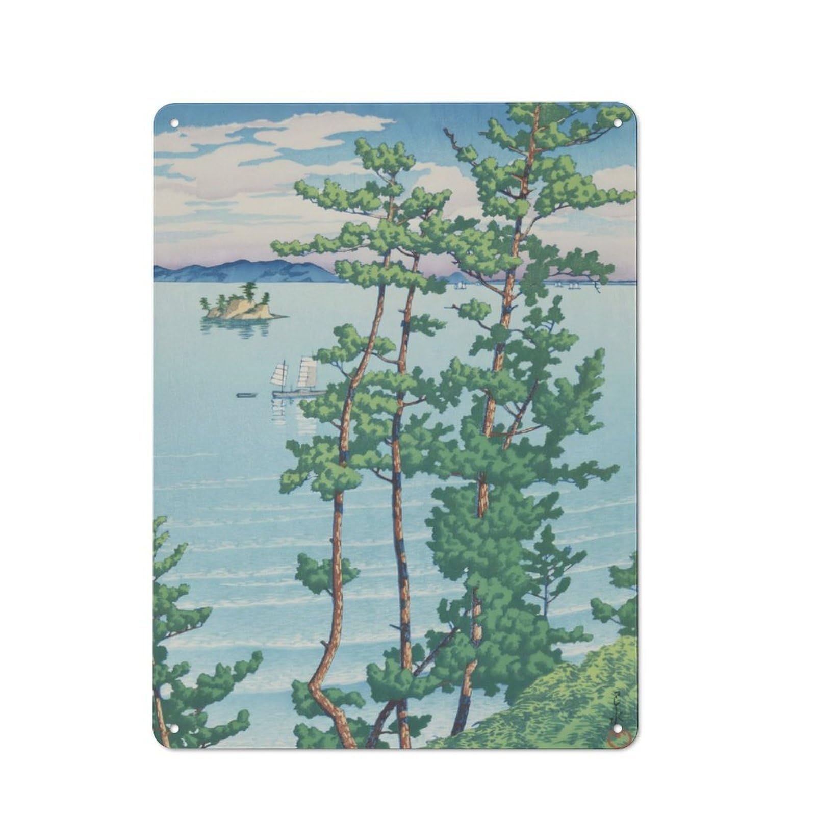 Junmoney Nishi Park Distressed Look Decorative Tin Sign 40X30cm, Retro Room Decor For Lounge, Study, Pub Or Wall Gallery