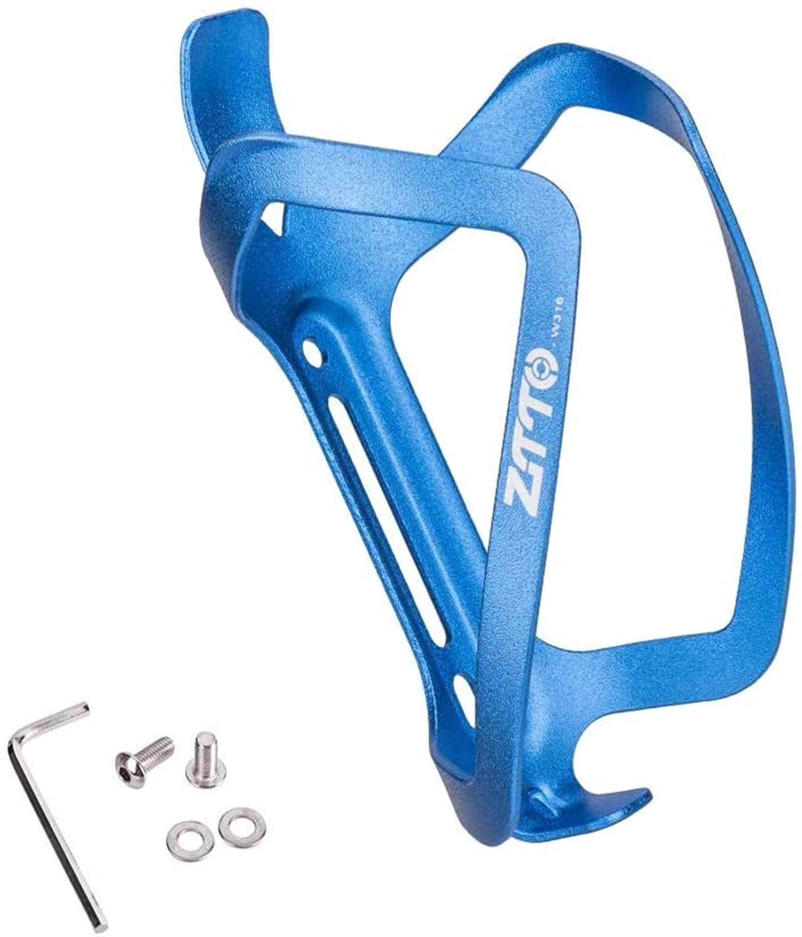 Botella jaula bicicleta montaña SSDD de aleación aluminio azul contra caídas de termos 2 PCS