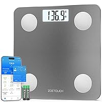 Vista 1 de Smart Bathroom Scale for Body Weight, Digital Weighing Scale with BMI, Body Fat, Muscle Mass, Bluetooth Machine for People, Work with App, 14 Body