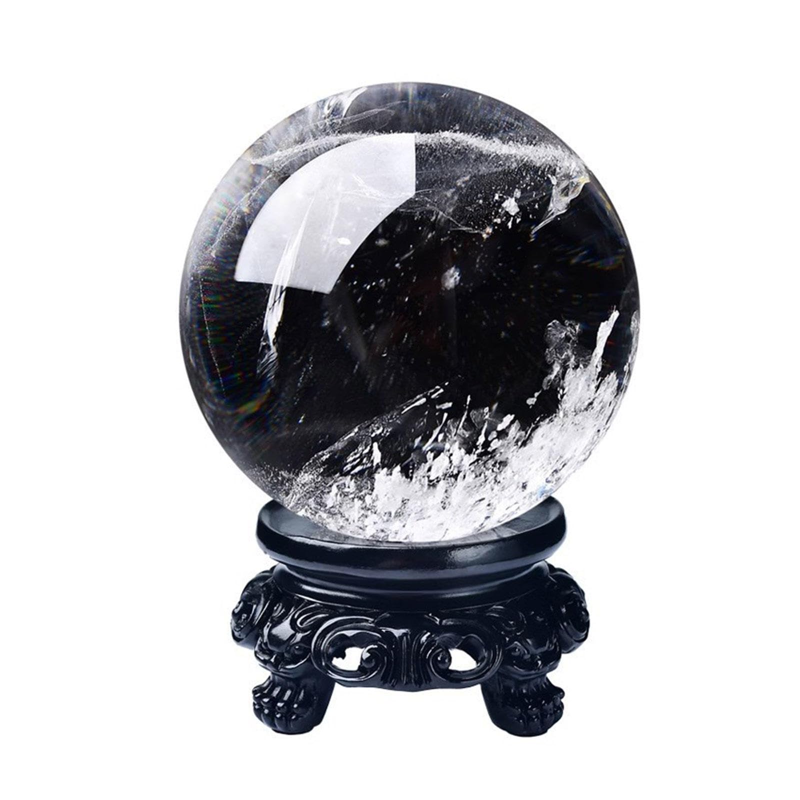 Bola de cristal blanco de 8cm adorno para oficina y adivinación
