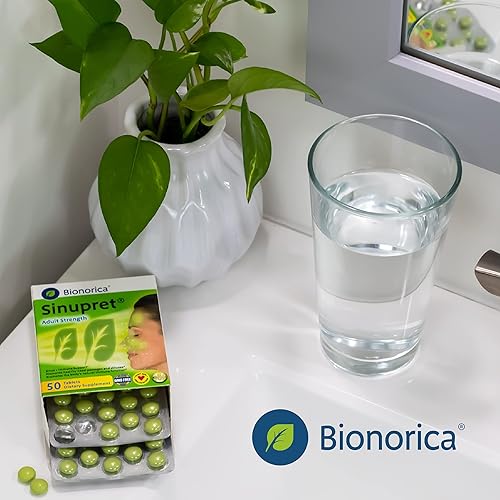 Miniatura 7 de Sinupret - Suplemento natural de paso nasal de hierbas de acción rápida y refuerzo de la inmunidad para adultos y adultos con verbena y flor de